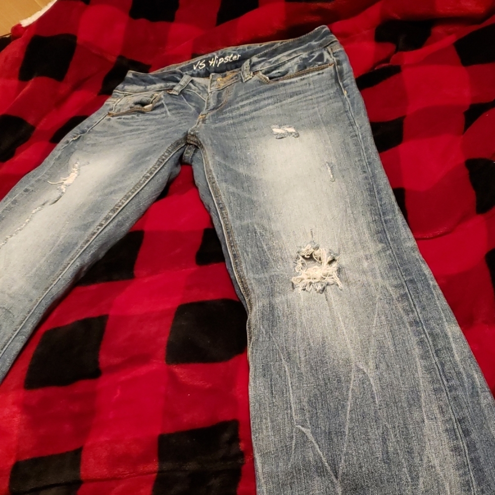 Victoria Secret VS Hipster distressed jeans